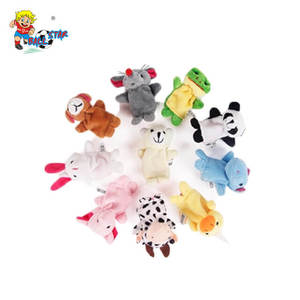Famiglia <span class=keywords><strong>zoo</strong></span> animali di peluche che fanno le dita puppets mini giocattolo - Product Image 1
