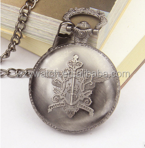 جديد أسود بتلر/KUROSHITSUJI سيباستيان الظلام Grey ساعات الجيب - Product Image 2