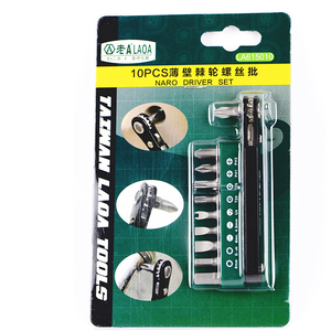 LAOA 10 in 1 Steel <strong>Ratchet</strong> <strong>Screwdriver</strong> <strong>Set</strong> S2 OEM Multifunction Tool Forward Reverse with Phillips Slotted Torx Bits - Product Image 6