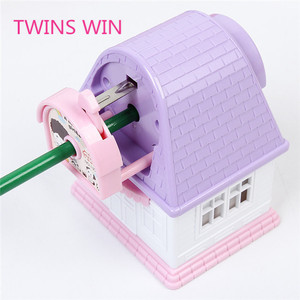 La escuela japonesa de los niños artículos de papelería, los nombres de color impreso de plástico Casa de plástico lápiz Sacapuntas con mejor calidad 267 - Product Image 4