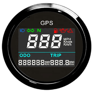 Nouveau Design Auto <span class=keywords><strong>Moto</strong></span> 52mm Numérique <span class=keywords><strong>GPS</strong></span> <span class=keywords><strong>Compteur</strong></span> de Vitesse D'odomètre De Mesure Kilométrage <span class=keywords><strong>Compteur</strong></span> De Voyage Réglable - Product Image 2