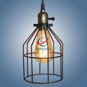Retro Modern Craftsman Traditional Rustic European Iron Wire Industrial <strong>Metal</strong> Handmade Customized Size Pendant <strong>Lamp</strong> Light <strong>Shade</strong> - Product Image 5