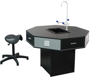 PPシンク付き八角形ラボテーブルラボ家具 - Product Image 2