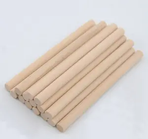 Bâtons ronds en bois, 20 pièces, pour glaces, personnalisés