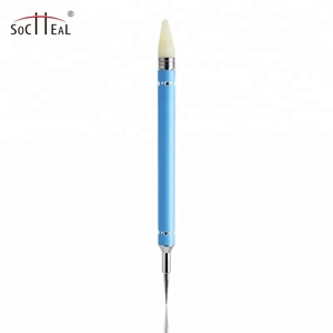 Yalixin logotipo personalizado herramientas profesionales de Arte de uñas mango de Metal azul crayón de Arte de uñas con agujas para diseño de uñas personalizado - Product Image 2