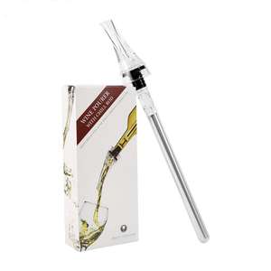 Nouveau style Refroidisseur <span class=keywords><strong>De</strong></span> Boissons En Acier Inoxydable <span class=keywords><strong>Bouteille</strong></span> <span class=keywords><strong>De</strong></span> <span class=keywords><strong>Vin</strong></span> Refroidisseur Bâton Congélateur avec Aérateur et Verseur Décanteur - Product Image 1