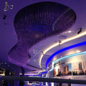 Потолочное украшение для отеля, лобби, ночного клуба, выставочный зал, изменение цвета, декоративные светодиодные волоконно-оптические нити - Product Image 4