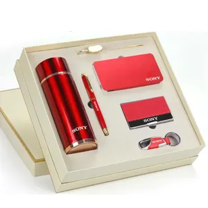 Gift Set Logo Box Cheap Price Personality Customized High-end Company Office Low MOQ Wholesale Business Leather Color Box DH