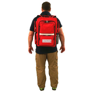 Bolsa de emergencia reflectante, primeros auxilios de rescate con espalda acolchada, mochila médica - Product Image 6