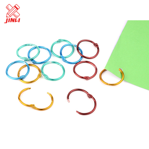 Factory made color book ring metal book binding clip book ring .