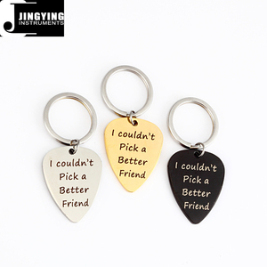 Púas de Guitarra de Acero Inoxidable Hechas en China al por Mayor, con Llavero, Regalo de Navidad, Accesorios y Piezas para Guitarra - Product Image 4