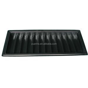 Casino Fournir ABS Noir Poker Puce 12 Rangée 600 Puce Plateau - Product Image 1