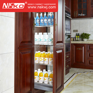 Phụ Kiện Nhà Bếp Kéo Ra Đơn Vị Cao Phòng Đựng Thức Ăn Giỏ Lưu Trữ Bằng Thép Không Gỉ Được Xây Dựng Trong Tủ - Product Image 6