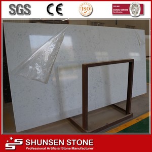 Vena de mármol diseño de muchos colores losa de cuarzo sintético - Product Image 3