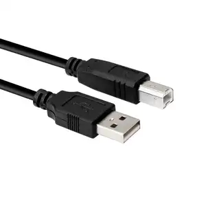 6ft USB מדפסת כבל USB 2.0 סוג A זכר לסוג B זכר מדפסת סורק כבל
