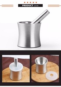 Importación diseño sin costuras mini metal mortero y MAJA para especias - Product Image 2