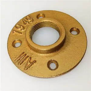 1/2" NPT Black Malleable Iron Thread Flange Iron Pipe Fitting Floor Flange 1/2 floor flange