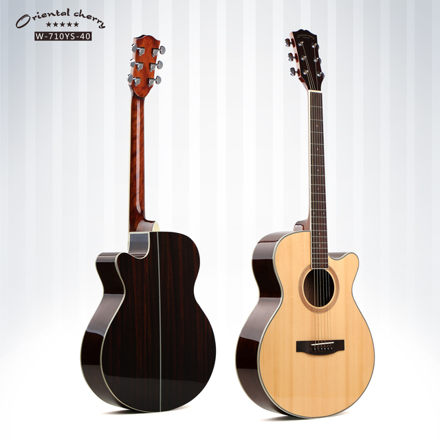 High Quality OEM Sevice Solid Spruce Top Rosewood Acoustic Guitar