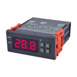 미니 DC 12V/10A 온도 컨트롤러 전자 온도 조절기 MH1210F LED 디지털 디스플레이-58F-194F 온도 교정