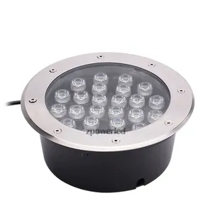 Low voltage waterproof IP67 outdoor landscape lights 24w rgb led inground uplight