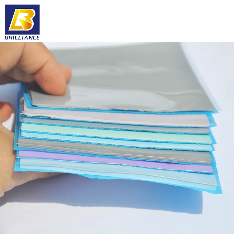 Die cut sheet type gap filler thermal conductive insulation silicone thermal pad for cooling CPU and PC soft heatsink material