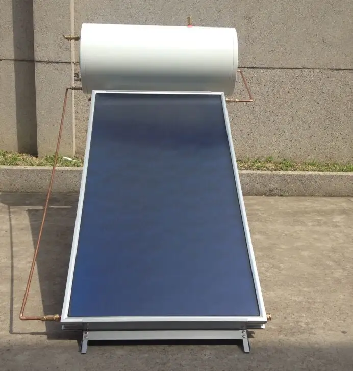200 l çatı küçük mini sistemler bölünmüş düz plaka deposu basınçlı güneş enerjili su ısıtıcı