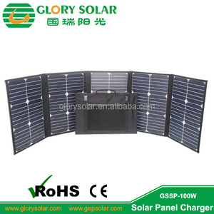 D'importation 100 Watts Pliant Camping Solaire Panneaux Fait Par Haute Efficacité <span class=keywords><strong>Sunpower</strong></span> Cellule Solaire 18 V - Product Image 2