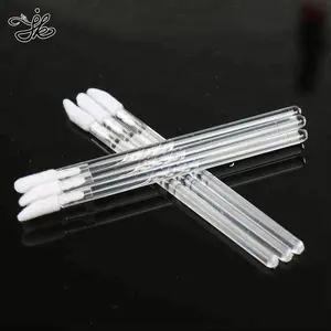 Professional Makeup Disposable Mini Brush Lip Applicator With Transparent Wand