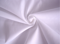 Tissu de drap de lit 100% coton, tissé, blanchi, uni blanc, 200TC, 40*40, 110*90, 120 pouces extra large, pour la literie et les textiles de maison