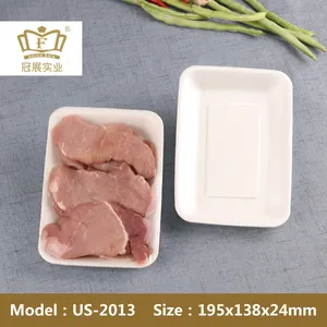 20*13*2.5Cm Bọt Dùng Một Lần Siêu Thị Thịt Đông Lạnh Khay Thực Phẩm Đóng Gói Ps Vật Liệu <span class=keywords><strong>Polystyrene</strong></span> Mở Rộng Màu Tùy Chỉnh - Product Image 2