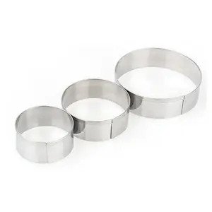 Stainless Steel 6 to12 Inch Adjustable Cake Mousse Ring