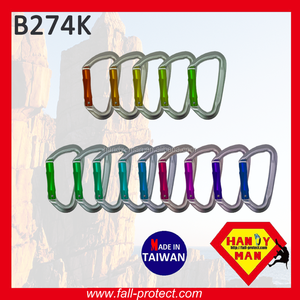 Discount 23KN Safe Straight Gate Climbing Aluminum Carabiner for Outdoor Sports - Product Image 6
