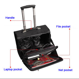 अलीबाबा चीन आपूर्तिकर्ता निविड़ अंधकार व्यापार ट्रॉली बैग यात्रा बैग सामान ट्रॉली बैग पहियों के साथ - Product Image 4