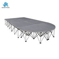 Escenario Portátil Plegable y Ensamblable para Conciertos y Eventos en Venta