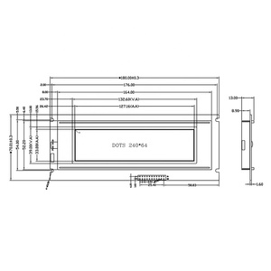 Tcc (24064bv20) đơn sắc ngoài trời <span class=keywords><strong>LCD</strong></span> hiển thị <span class=keywords><strong>Module</strong></span> 22 Pin t6963 STN 3.3V/5V 240x6 4/24064 <span class=keywords><strong>LCD</strong></span> - Product Image 5