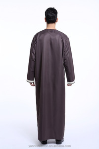 Uomini Arabia Thobe arabo Più Il Formato Islam Abbigliamento degli uomini di Abaya Caftano Islamico <span class=keywords><strong>Abiti</strong></span> Maschio Vestito Da Musulmano ETH802 - Product Image 3