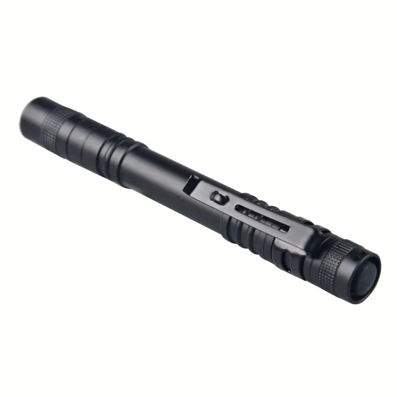 Cep feneri Stylus kalem ışık taktik süper parlak 120 lümen su geçirmez IPX7 kalem fener taktik