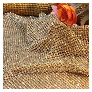 Rhinestone Bán Buôn Bling Bling Trang Trí Pha Lê Rhinestone Net Tấm Sửa Chữa Nóng Rhinestone Lưới Cho Giày Trang Trí