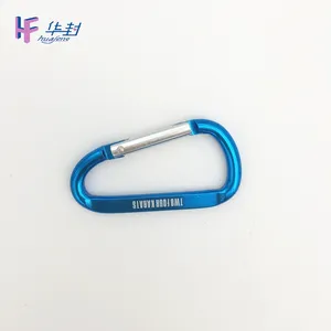 Colorful swivel aluminium safety carabiner d hooks