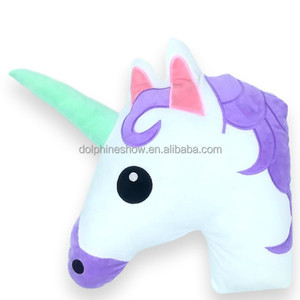 Casa Derco I Bambini Viola Unicorn Cuscino Giocattolo Della Peluche di Modo MOQ BASSO Farcito Morbido Peluche Unicorno Cuscino - Product Image 2