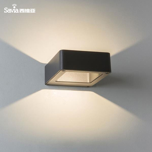 Savia luci da giardino <span class=keywords><strong>in</strong></span> alluminio LED 7W impermeabile IP44 dark gery applique da parete per esterni per porta d'ingresso patio terrazza corridoio - Product Image 1