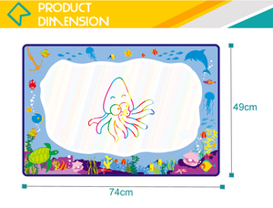 Giochi per bambini <span class=keywords><strong>di</strong></span> educazione pavimento acqua disegno doodle mat disegno giocattoli con 26 <span class=keywords><strong>lettere</strong></span> e penne - Product Image 5