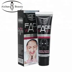 Aichun الجمال سعر المصنع OEM أفضل العميق تنظيف الوجه غسل الوجه الخيزران الفحم الجلد تبييض منظف وجه