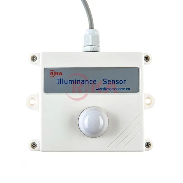 RIKA RK210-01-Sensor de iluminación de Metal certificado CE, Sensor de luz Lux para invernadero, aplicación IOT