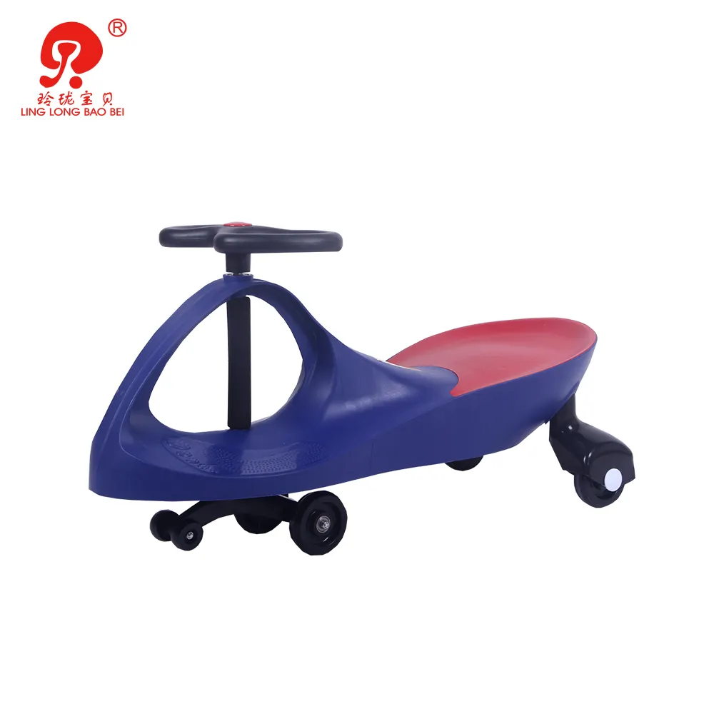 Hot selling recycled pp plastic simple easy take kids twist car ride on toys wiggle car for child