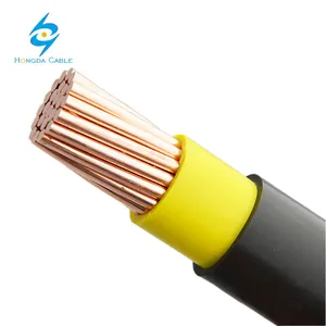 电力电缆Nyy 1x70mm2 NYY-J NYY-O电缆Xlpe PVC钢丝铠装电站低压铜0.6/1KV YJV Oem/hongda