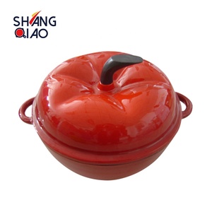 <span class=keywords><strong>Cocotte</strong></span> en <span class=keywords><strong>fonte</strong></span> <span class=keywords><strong>émaillée</strong></span> en forme de fruits et légumes Citrouille Tomate Casserole - Product Image 5