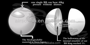 6mm bb bala bio 0.30g, Uso para la primavera airsoft rifles, AEG, gas airsoft pistolas, o higer - Product Image 3