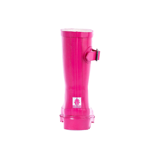 Nueva diseñado OEM servicio niños goma al aire libre marca lluvia <span class=keywords><strong>rosa</strong></span> medio de caucho wellies botas - Product Image 5