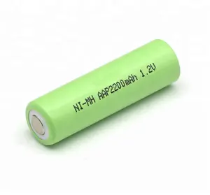 Shenzhen wholesaler factory price 1.2v ni-mh AA 2200mAh rechargeable battery/ 1.2v nimh battery 14500